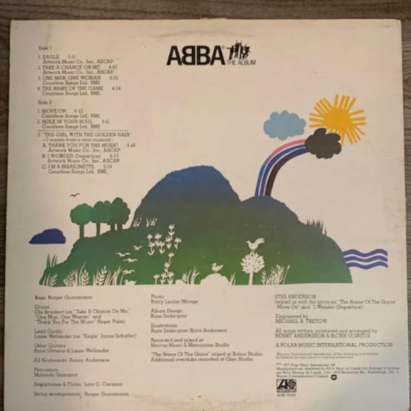 ABBA the album 1977 VG+ rating original - Picture 2 of 5